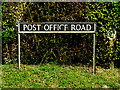 TM4394 : Post Office Road sign by Geographer