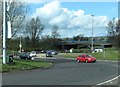 Exit from the M1 at Sprucefield Roundabout