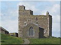NU2135 : Prior Castels Tower and Chapel of St Cuthbert, Inner Farne by N Chadwick