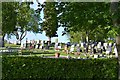 Abbey Cemetery, Redditch ? a view over the hedge from Bordesley Lane