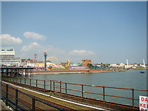 TQ8884 : View of Adventure Island from the pier #3 by Robert Lamb