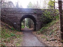 NO5298 : Road bridge to Aboyne cemetery (east face) by Stanley Howe