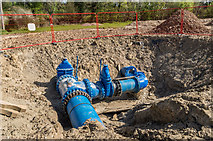 TQ2150 : Water Main joint by Ian Capper