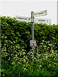 TM4394 : Roadsign on Wood Lane by Geographer