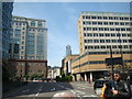 View up St Botolph Street from Aldgate High Street