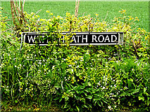 TM4493 : Waterheath Road sign by Geographer