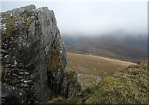 NC5748 : Crag at summit area of An Caisteal by Trevor Littlewood