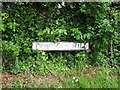 Vintage street nameplate, Clapham Hill, near Whitstable