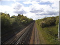 The Central Line looking towards Northolt station