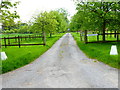 Goods entrance drive to Burkham House