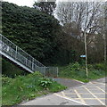 An exit from Sardis Road car park Pontypridd