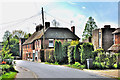 Contrast in housing on The Street - Ulcombe