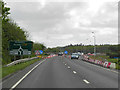 Approaching Roundswell Roundabout on the A39 from the west