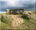 TG4919 : Royal Observer Corps post in the Winterton dunes by Evelyn Simak