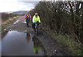 A puddled track from Wood Road