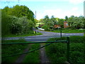 Looking across the A339 from Waggett