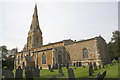 SK6813 : St Luke's Church and headstones by Roger Templeman