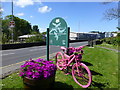 Pink bicycle, Mary Street, Ballycastle