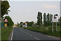 Road into Belton past Sandtoft Aerodrome