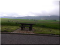 NO2010 : Picnic table in an A91 lay-by near Strathmiglo by Stanley Howe