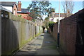 Urban footpath off Culverden Down