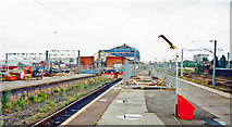 SP5175 : Rugby WCML Station in transition, 2001 by Ben Brooksbank