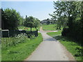 Footpath across Rein Park - viewed from Boggart Hill Drive