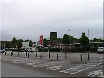 SD5421 : Tesco extra car park, Leyland by Alex McGregor
