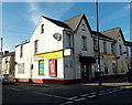 Light and shade on a corner shop in Neath