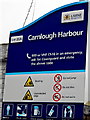 D2818 : County Antrim Coast Road (A2) - Carnlough Harbour Sign by Suzanne Mischyshyn
