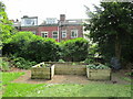 Raised beds in the grounds of St. Mary