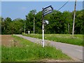 Road sign, Stonyhills