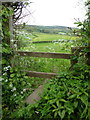 Stile on a county boundary