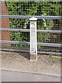 Boundary post, Tutbury Road