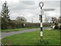 Old Warwickshire fingerpost, junction of Middletown Lane and Middletown