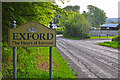 Exford : Church Hill & Exford Sign