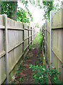 Narrow footpath to Church Road, Flixton