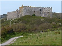 SS0697 : Manorbier Castle by Robin Drayton
