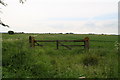 Substantial gateposts by the old Sutton Branch Line Walkway