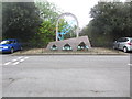 A fishy sculpture in Tesco car park