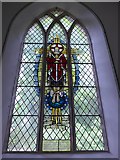 SU3049 : St Peter in the Wood, Appleshaw: stained glass window by Basher Eyre