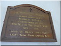 TQ9928 : St Dunstan, Snargate: war memorial by Basher Eyre