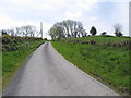 Levin Road approaching the top of the ascent from the crossroads