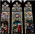 Derry - Guildhall - Three stained Glass Windows in Hall