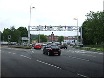 SJ9091 : Busy roundabout Junction 27, M60 by JThomas
