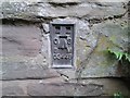 SO7147 : Ordnance Survey Benchmark, G3448, on the north side of Old Hop Kiln holiday cottage by Rob Purvis