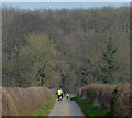 TF0014 : Cyclists on the lane near Newell Wood by Mat Fascione