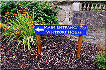 L9884 : County Mayo - Westport House - Entrance Sign by Suzanne Mischyshyn