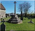 Medieval cross restored as a Great War Memorial, Kenn