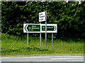 Roadsigns on the A143 Old Bury Road